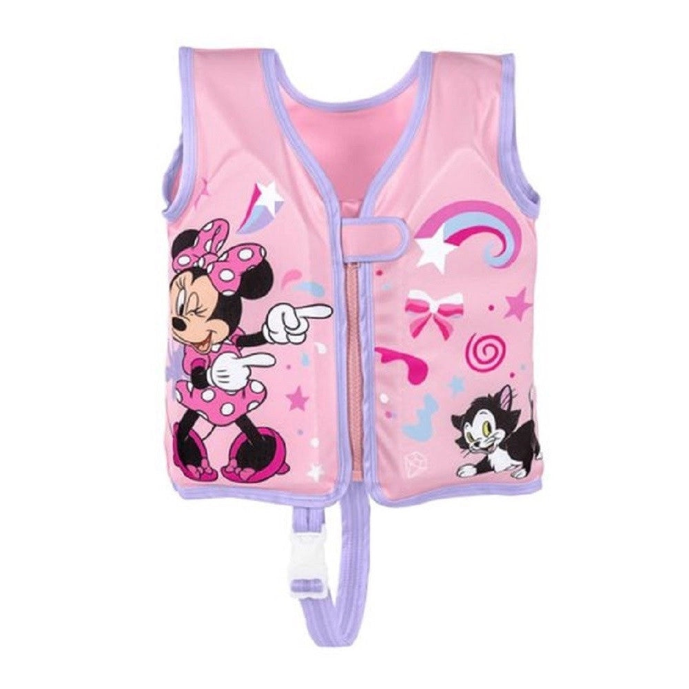 Trade Shop - Gilet Salvagente Trainer Minnie Con Cuscinetti In Schiuma Bambine 3-6 Anni 9101g -