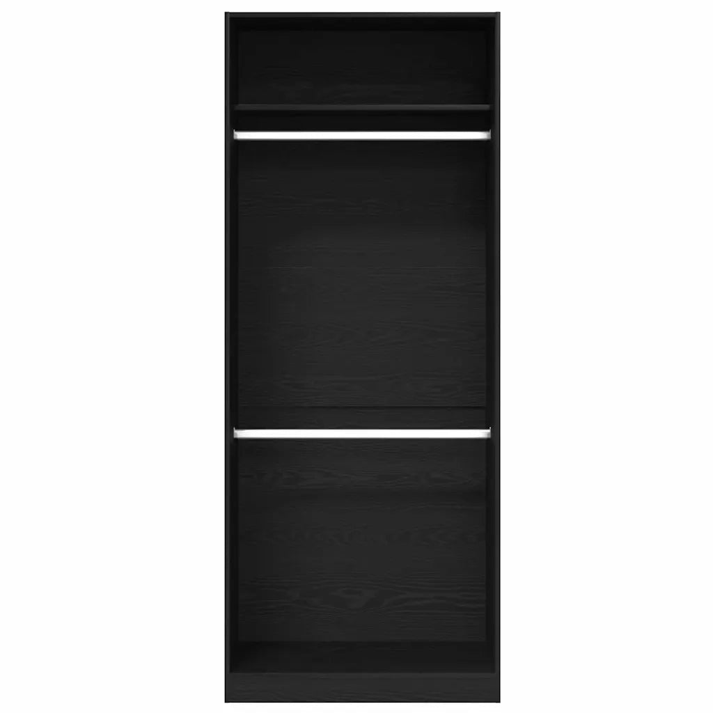 Guardaroba Rovere Nero 80 x 50 x 200 cm Legno multistrato
