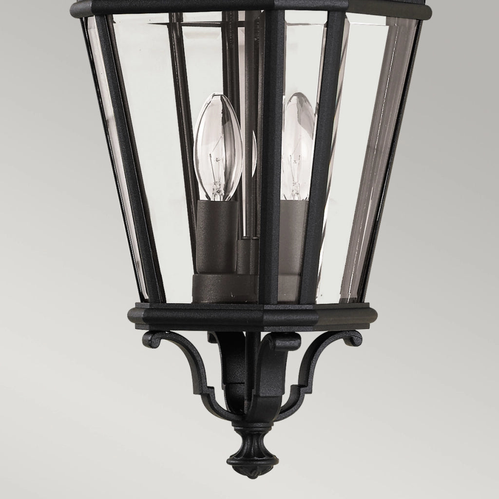 Lampada a sospensione esterna Cotswold Lane Feiss 2xE14 nera