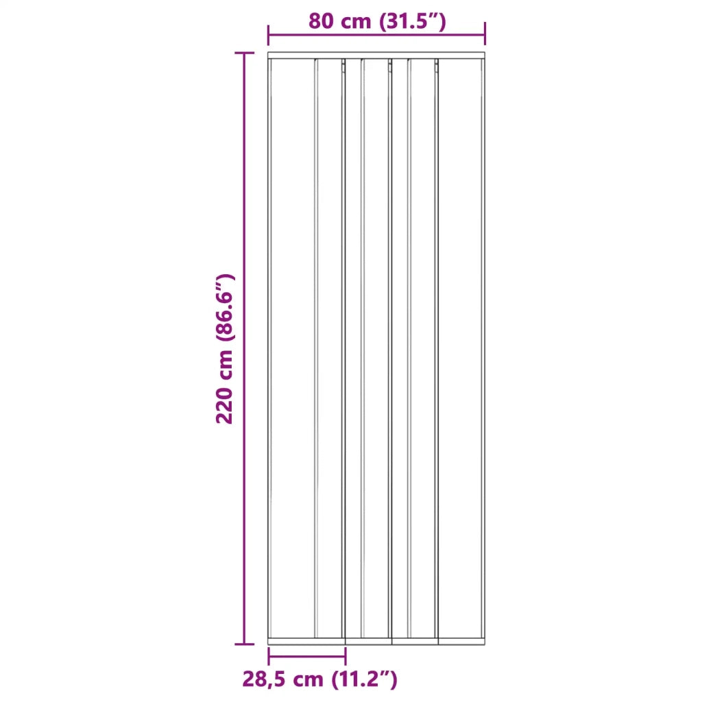 Zanzariera per porta con tenda in rete Nero poliestere CFW9317838