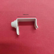 Supporto 24mm No Foro per Tende a Pacchetto, Bianco, Qualità Made in Italy