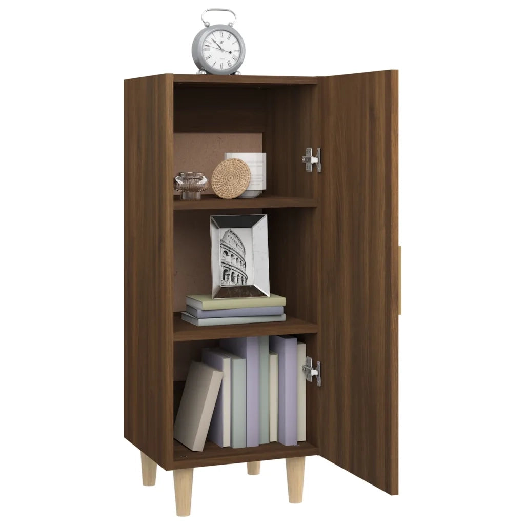 Credenza Rovere Marrone 34,5x34x90 cm in Legno Multistrato 817404