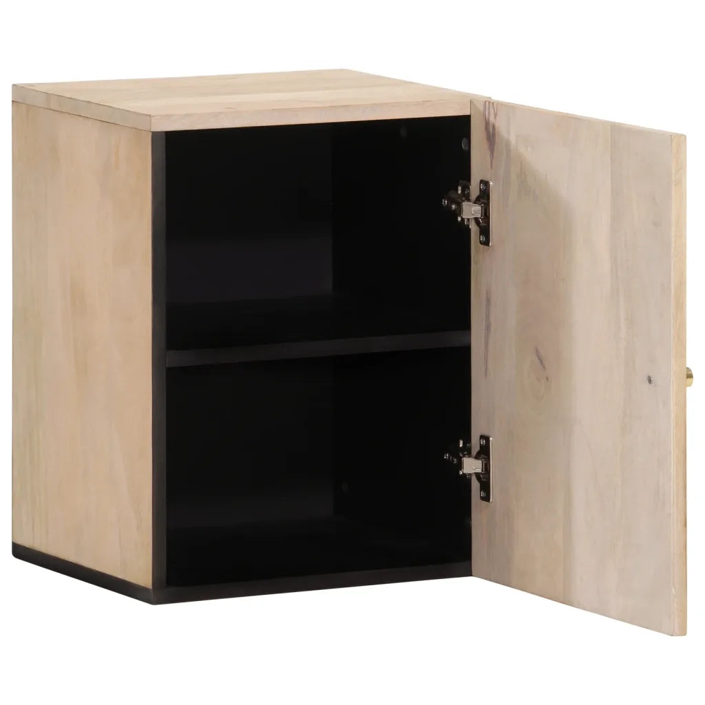 Mobile da Bagno a Parete 38x33x48 cm in Legno Massello di Mango 358268