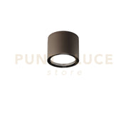 PLAFONIERA TOWER CORTEN TONDA 1 LUCE ATTACCO GX53 IP54 9X7,2CM