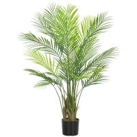 Palma Artificiale grande 120cm Pianta Fintain Vaso per Soggiorno Ufficio
