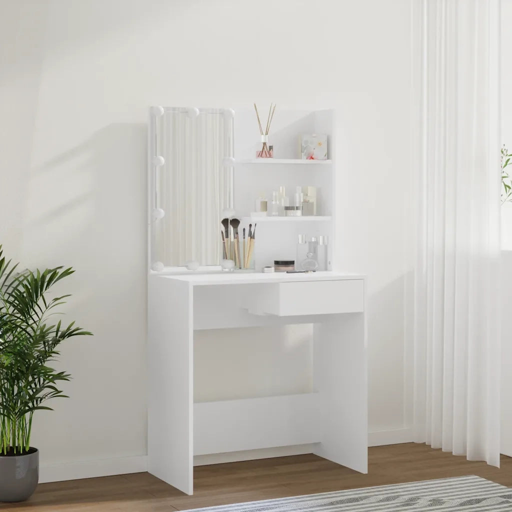 Toeletta con LED Bianca 74,5x40x141 cm cod mxl 64596