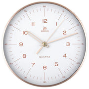 Lowell, Orologio da Parete Tondo, Alluminio Rosa, 25 cm, 14967-CF