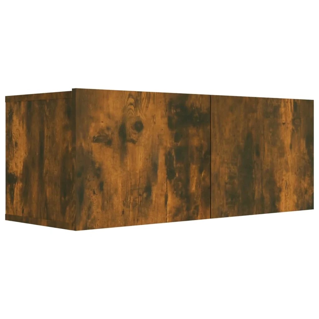Set di mobili credenza credenza TV televisione soggiorno camera da letto soggiorno 7 pezzi rovere affumicato multistrato marrone 02_0025201