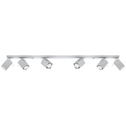 Plafoniera Pure Lume BRAVEA barra 6xGU10 grigio cromo