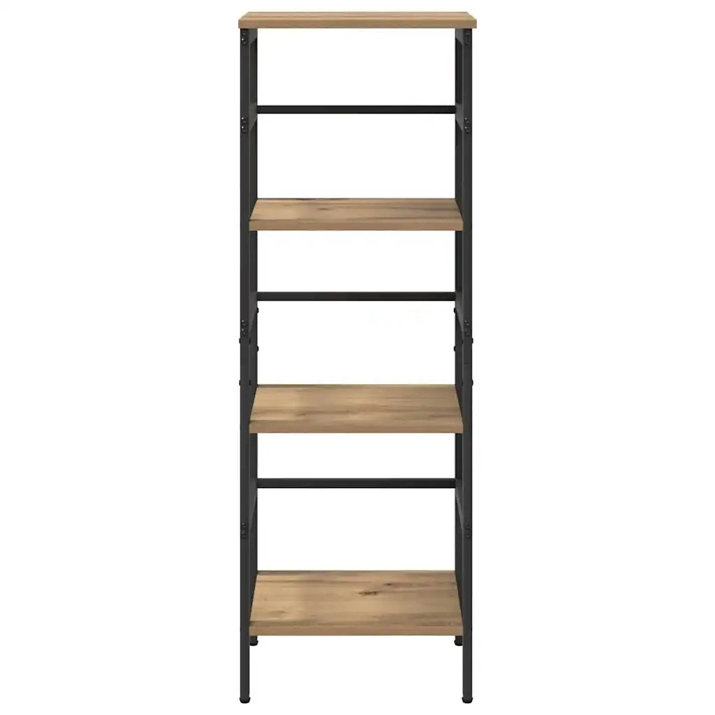 Libreria-Scaffale per Libri-Mobile di Stoccaggio Rovere artigianale 40 x 29,5 x 115 cm