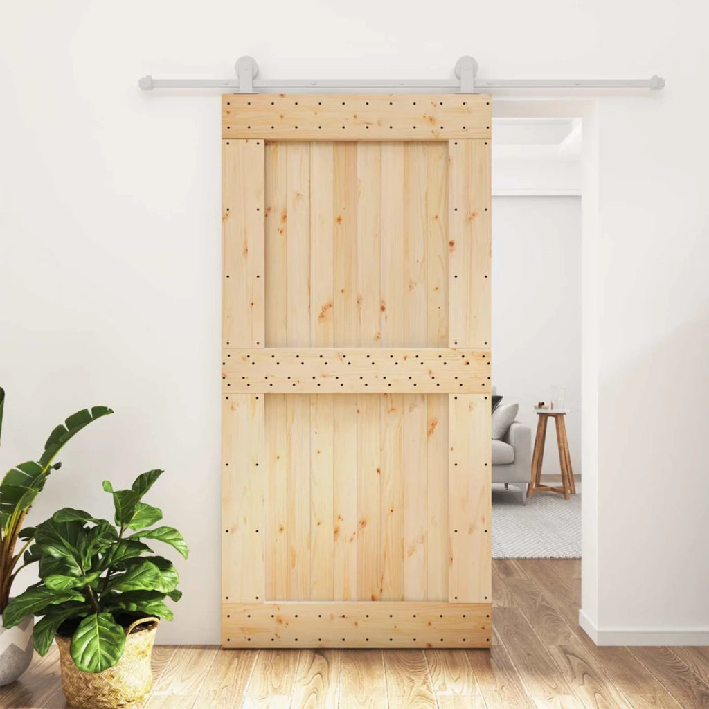 Porta scorrevole Naturale e Bianco 3445037