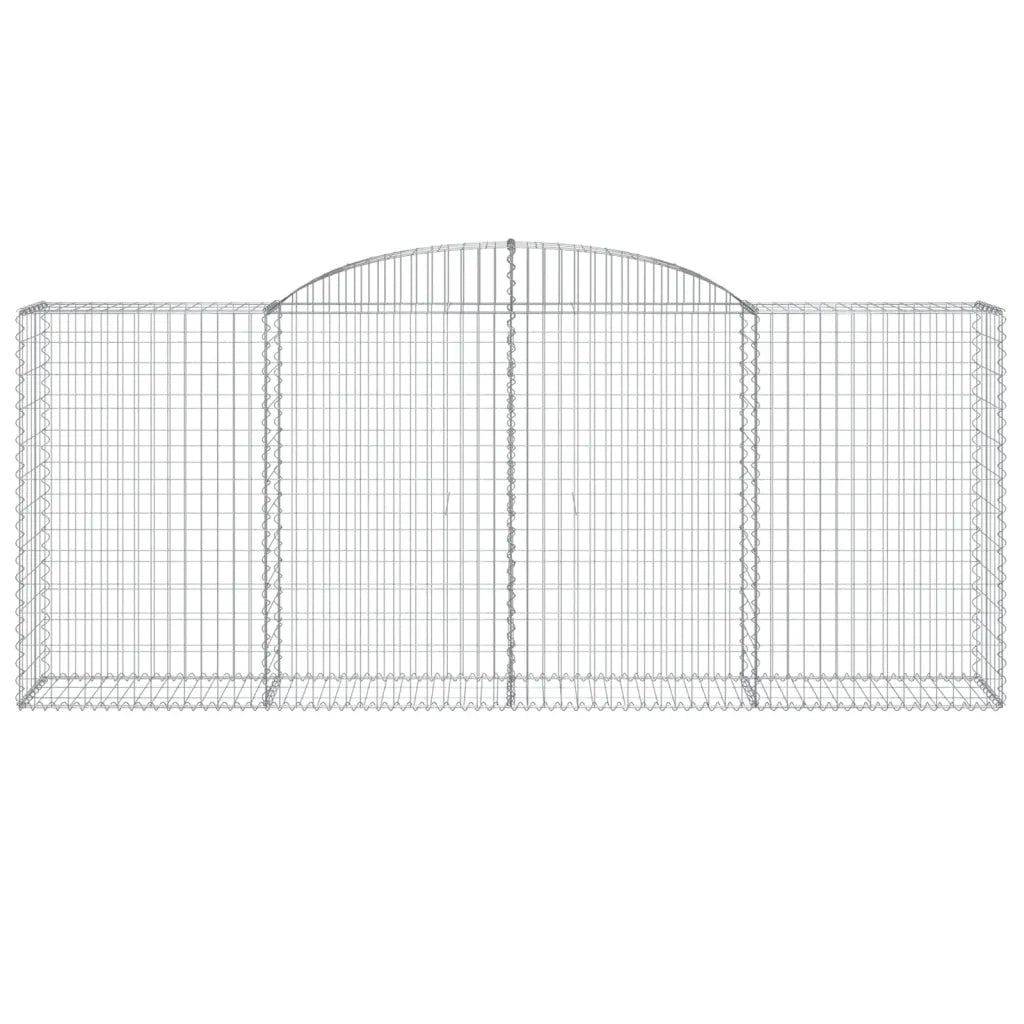 Cesti Gabbioni ad Arco 6 pz 300x50x120/140 cm Ferro Zincato 3146723