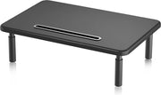 Monitorstandaard Adattabile con Supporto per Telefono per PC e Laptop - Piattaforma Ventiata fino a 30 kg