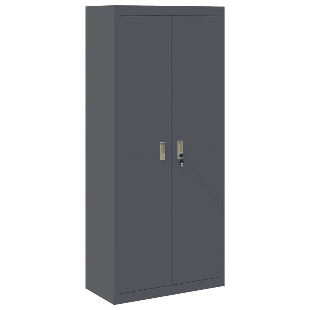 Armadio Antracite 80 x 40 x 180 cm Acciaio