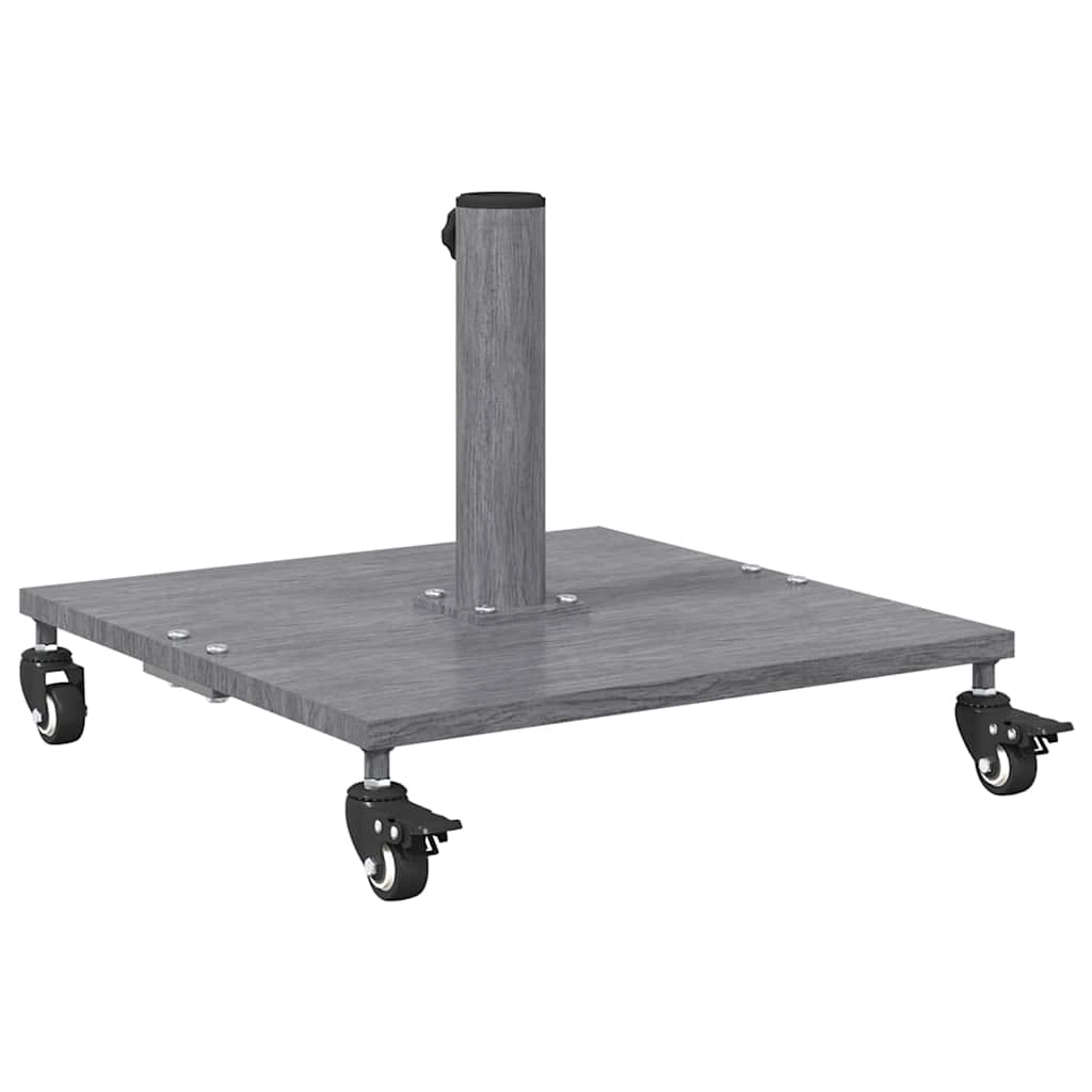 Base per ombrellone da esterno quadrata dal design moderno dimensioni 45 x 45 x 31,5 cm in acciaio grigio scuro codice 02_0058925.