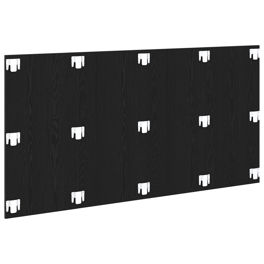 Testiera  Nero Rovere 160x1,5x80 cm in legno ingegnerizzato