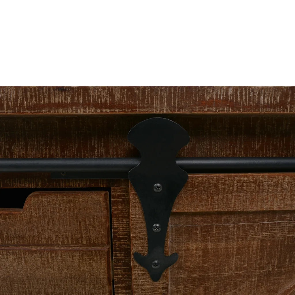 Cassettiera in Legno Massello di Abete 64x33,5x75cm Marrone cod mxl 49313