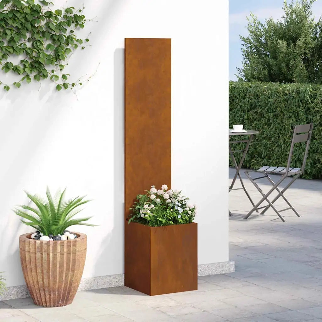 Schermo per privacy in giardino Traforo Ruggine 32 x 150 cm 876377
