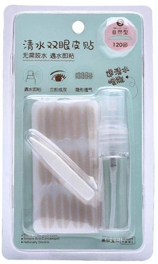 Adesivi per palpebra nascondibili - Nastro per sollevamento palpebra - Impermeabile e naturale - Nastro per palpebra - Adatto per donne - 40 pezzi