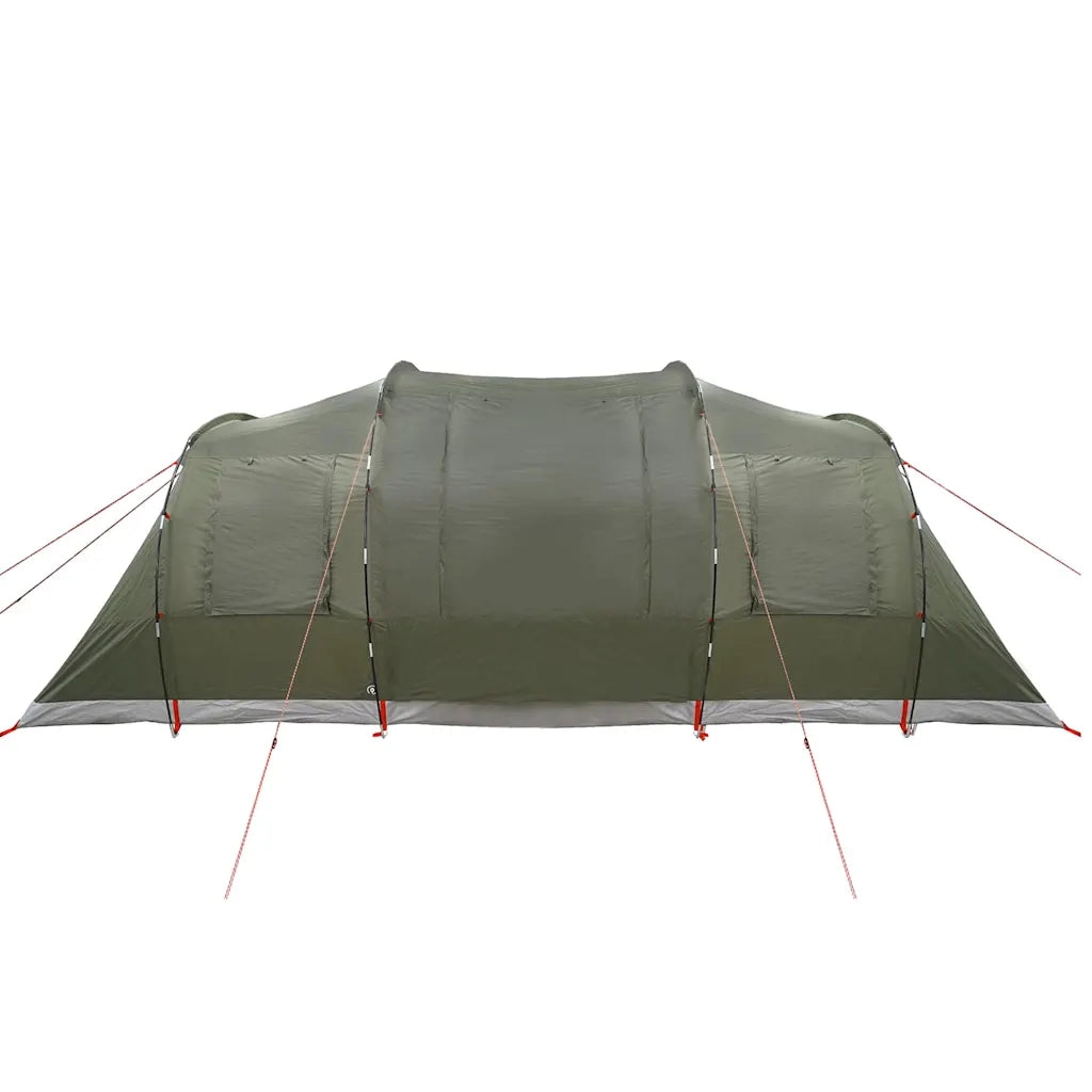 vidaXL Tenda Familiare a Tunnel per 6 Persone Verde Oliva Impermeabile