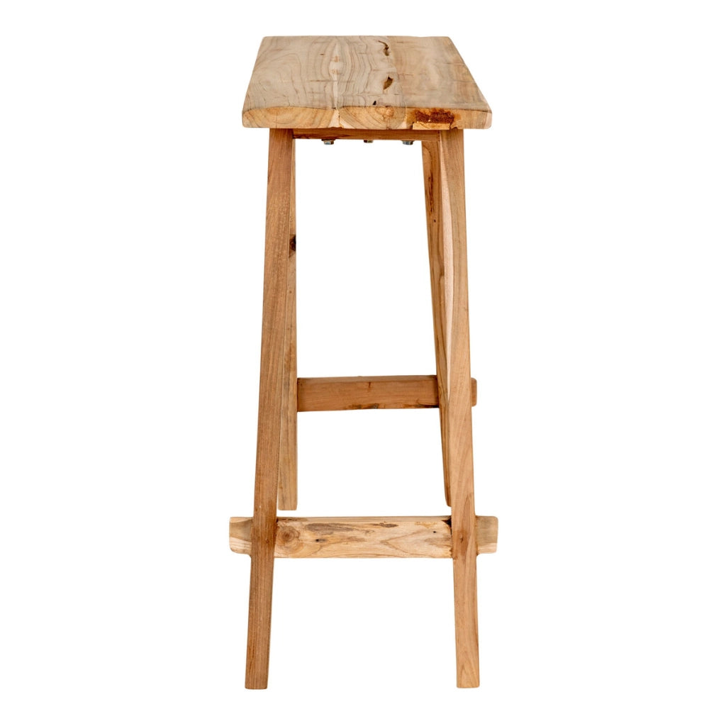 Tavolo Consolle Girona, Marrone, Legno, 90x30x80 cm