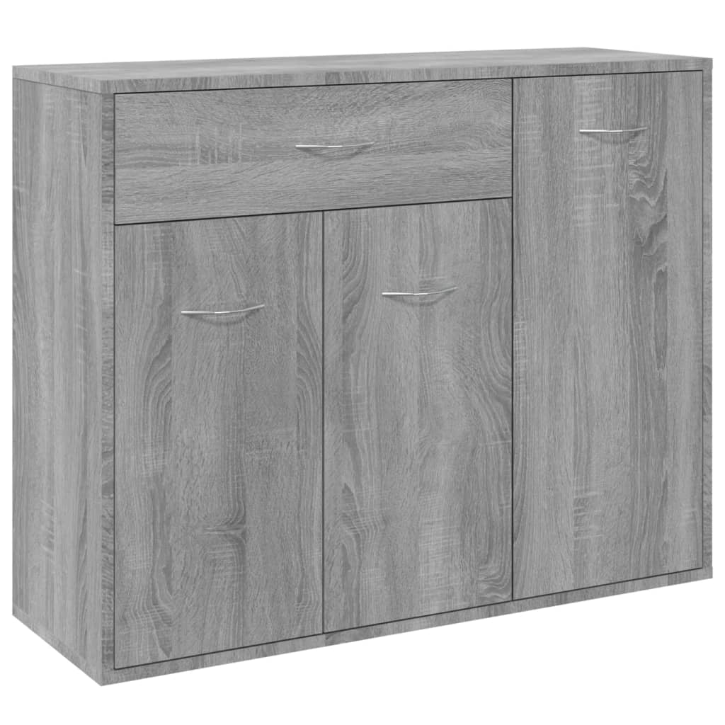 Buffet credenza cassettiera armadio mobile contenitore organizer cucina soggiorno salotto Sonoma 88 x 30 x 70 cm legno ingegnerizzato grigio 02_0036543