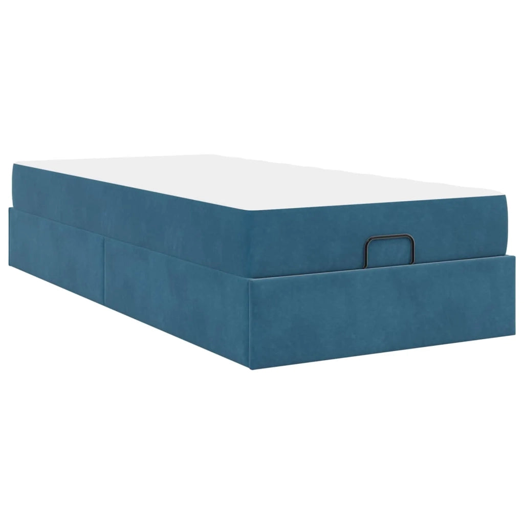 Struttura letto con materasso 2 pcs Blu Velluto 3399544