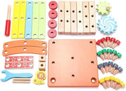 Sedile di montaggio multifunzionale per bambini - Giocattolo in legno da costruire - Giocattolo educativo intelligente.