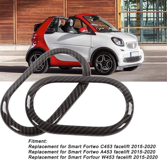 Viti di chiusura porta 2 pezzi - ABS di alta qualità - Sostituzione per Smart Fortwo - Maniglia di chiusura porta - Leggero - Sostenibile