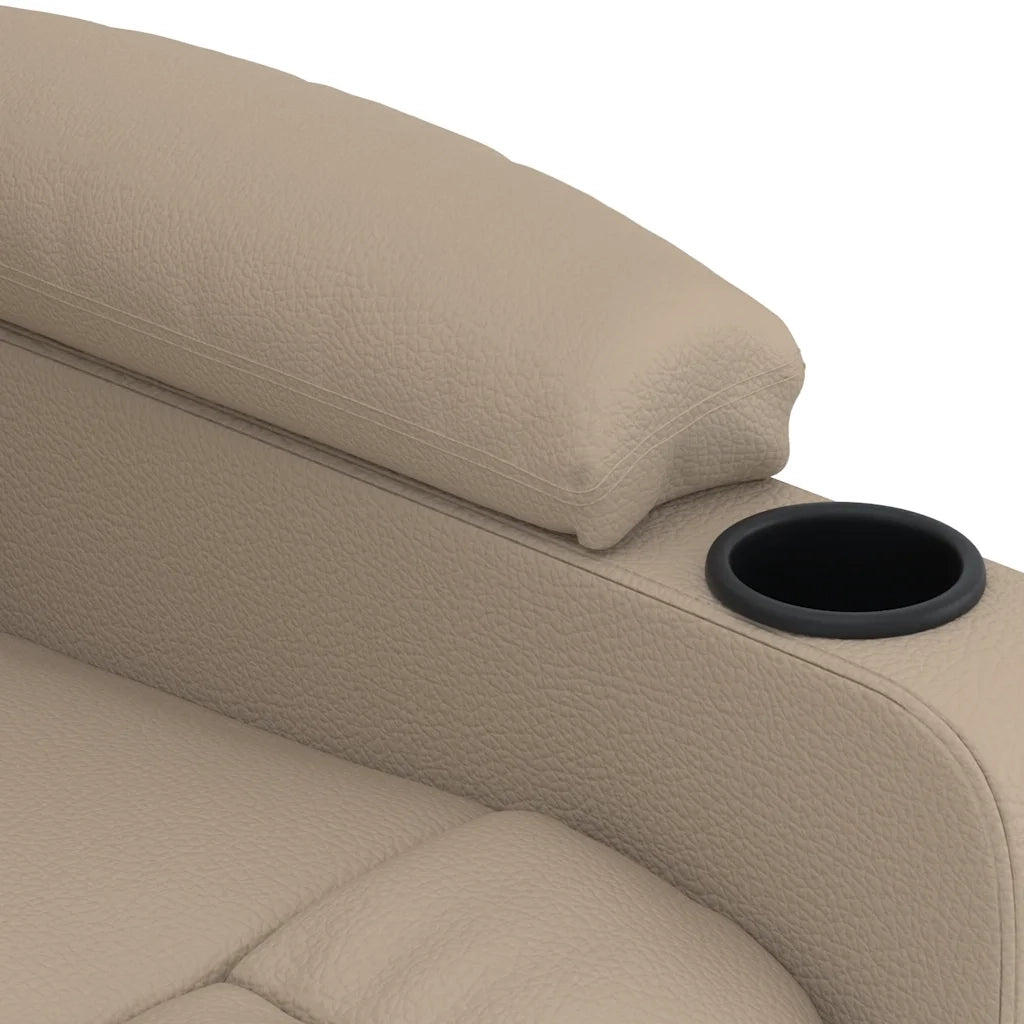 Poltrona Massaggio Elettrica Cappuccino Similpelle 3098810