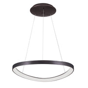 Lampada sospensione Italux Morfi LED 48W marrone Ø65
