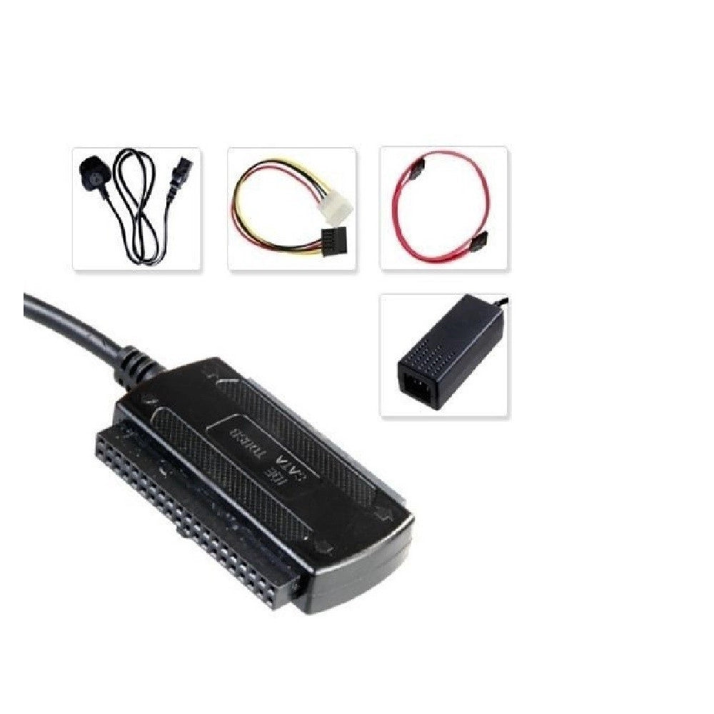 Trade Shop - Adattatore Da Sata / Ide A Usb 2.0 Supporta Hd Hard Dsik 2.5 3.5 Cavo Sata -