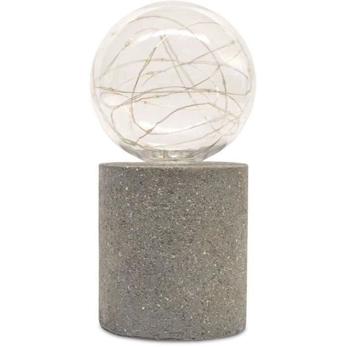 Lampada da tavolo solare - GARDEN ID Nordic Light - 10 h19 cm - Autonomia da 6 a 8 ore - Tasto on/off - Batteria AAA ricaricabile