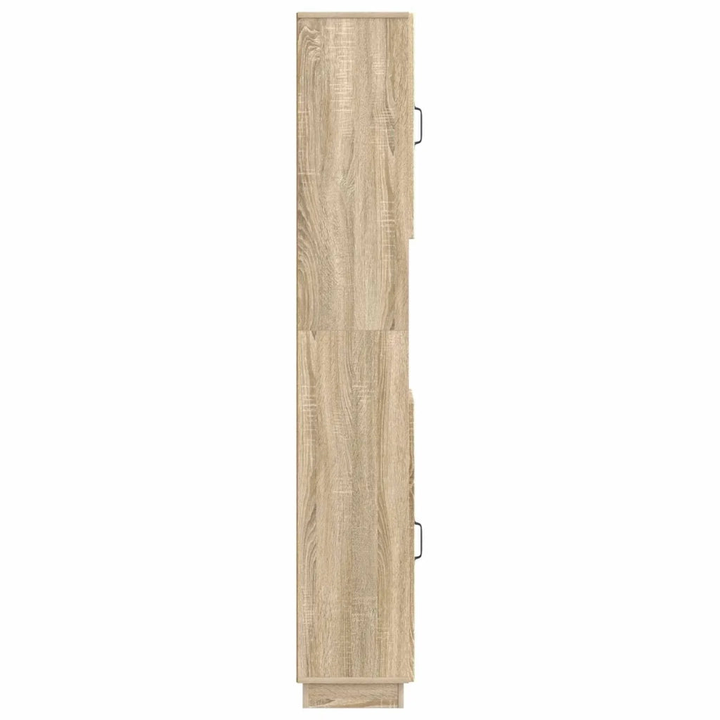 Armadio da Bagno con Ripiano Aperto HOORN Rovere Sonoma 897257