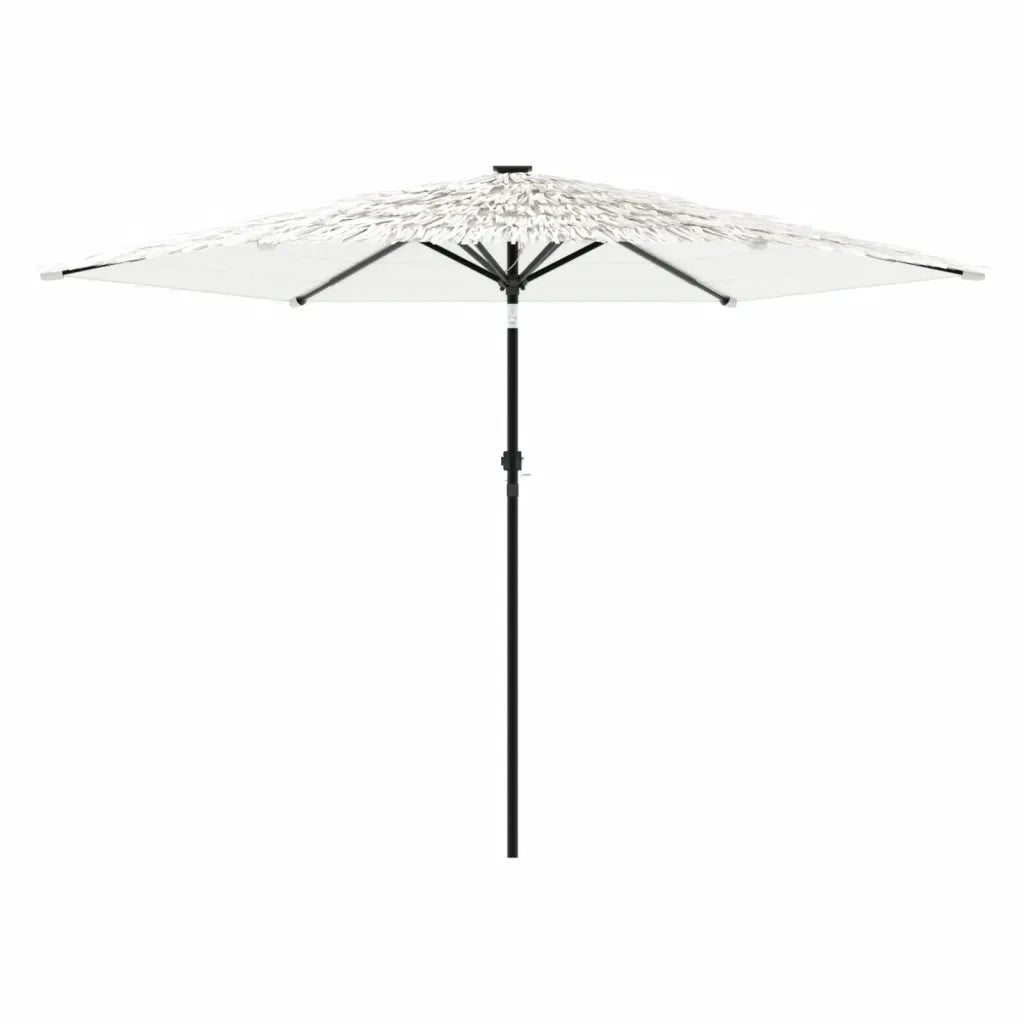 Ombrellone Giardino con Palo in Acciaio Bianco 288x288x225 cm 4005108