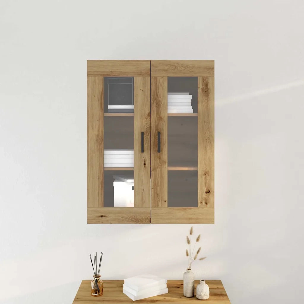 Armadietto a Muro | Mobile a Parete Rovere artigianale 69,5 x 34 x 90 cm