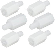 Spaziatori Nylon a forma di esagono - 10 pezzi - Bianchi - Supporti di distanza - Duraturi e leggeri - Adatti per l'elettronica