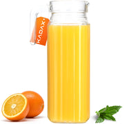 Caraffa in vetro KADAX per bevande, acqua, succhi di frutta, limonata, 1,1 l