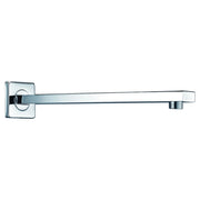 IMEX Tubo a muro quadro in acciaio e ottone cromato per installazione parete design quadrato resistente e durevole finitura cromata elegante e antigraffio Imex-BPC003