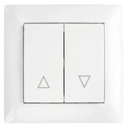 Interruttore Per Veneziane Con Cornice Oste Jnh009-w White