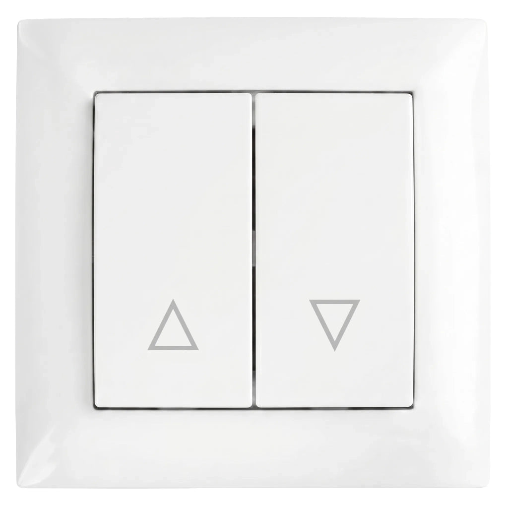 Interruttore Per Veneziane Con Cornice Oste Jnh009-w White