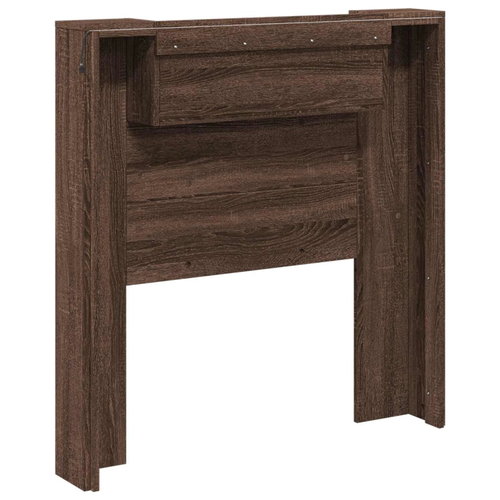 Testiera Letto Rovere Marrone Legno ingegnerizzato
