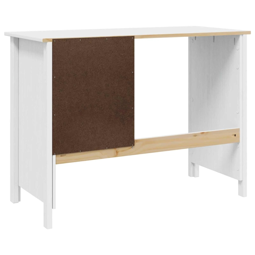 Scrivania con Cassetti con cassetto Bianco 100 x 45 x 74 cm