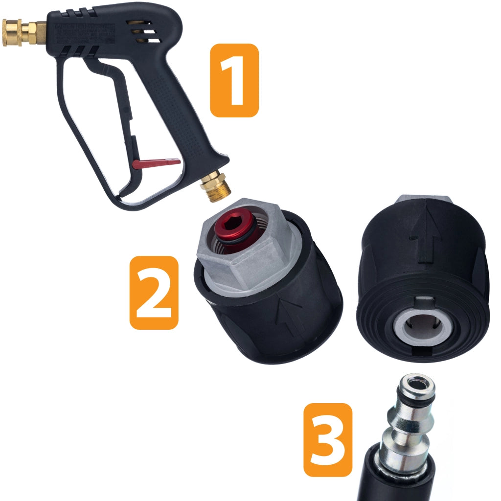 Adattatore per Prolunga Tubo Alta Pressione – Compatibile con Lavor/Black&Decker | Pressione Max 160 BAR