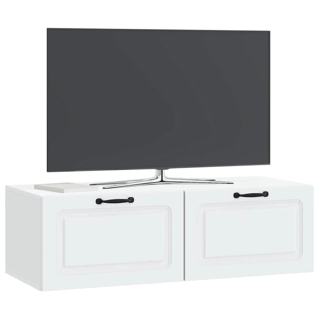 Mobile Porta TV da Muro Bianco 98 x 41 x 30 cm 899375