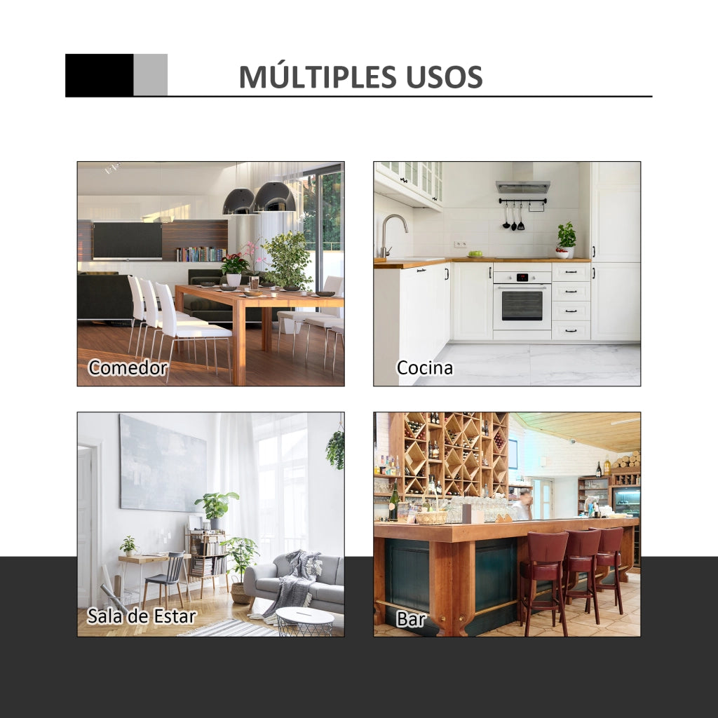 Tavolo da bar regolabile in altezza con base rotonda ¨C zephmum ¨C bianco ?60x69-93 cm