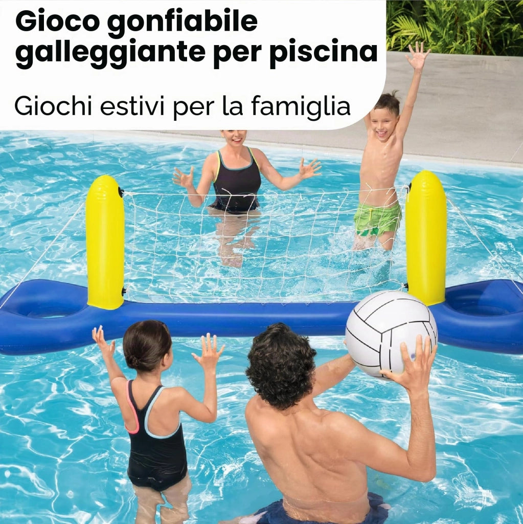 Set Galleggiante Gonfiabile Volley +3 Anni 252 CMX64 Peso 1000 g