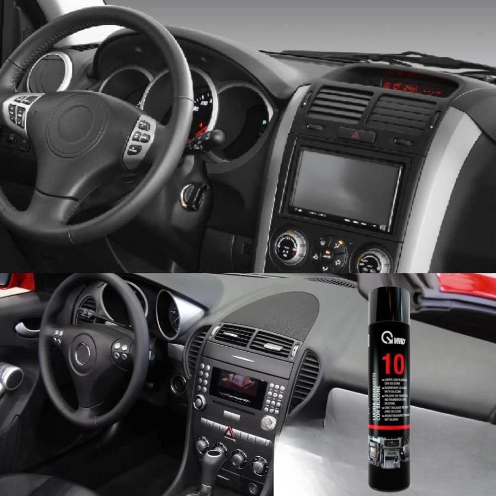 Detergente vmd 10 lucida cruscotti auto e superfici interne con silicone 600ml