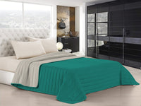 Trapuntino Doubleface 1 Piazza e Mezzo 100gr Grigio Chiaro/Acqua