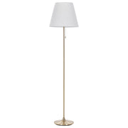 Lampada da terra Ottone Bianco Poliestere Ferro 148 cm Impero Paralume Luce Camera da letto Soggiorno Retro Classico
